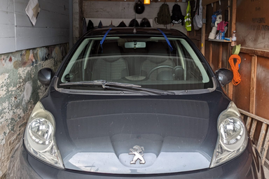 Forrude udskiftning på Peugeot 107 i Næstved